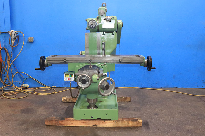 Abene #VH3, horizontal & vertical milling machine, 10-1/4" x47" tbl., 6 HP, 27" X, 8" Y, 20" Z, 44-2000 RPM