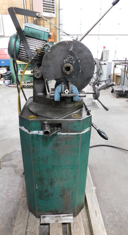 10" Scotchman Bewo #275LT, cold saw, coolant system, blade guard, manual pull down, manual vise, foot pedal