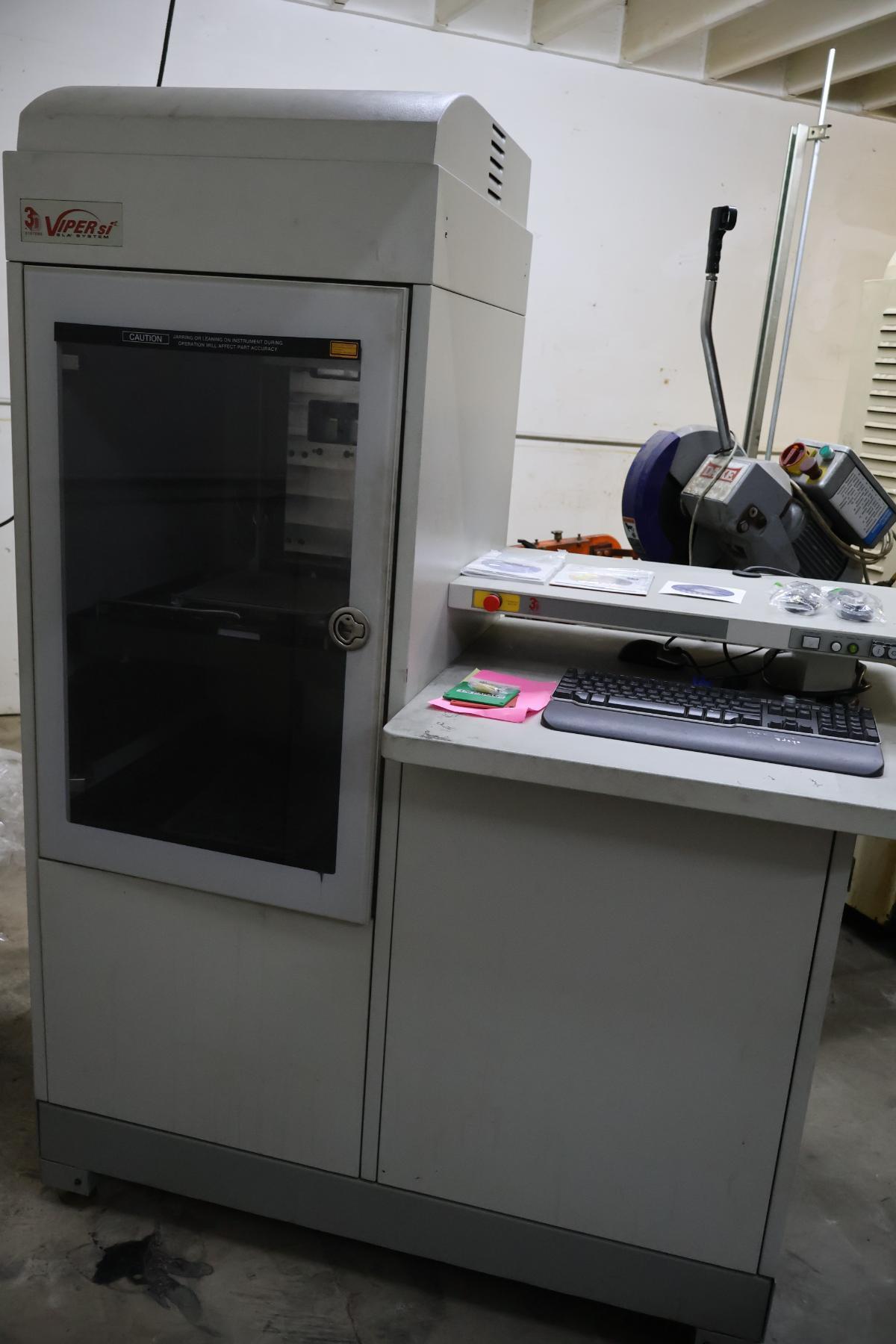 3D Systems #Viper-Si2, stereolithography 3D printer, 10" x10" x10" build, Zephyr recoater, 230-115 V., 1 Ph.