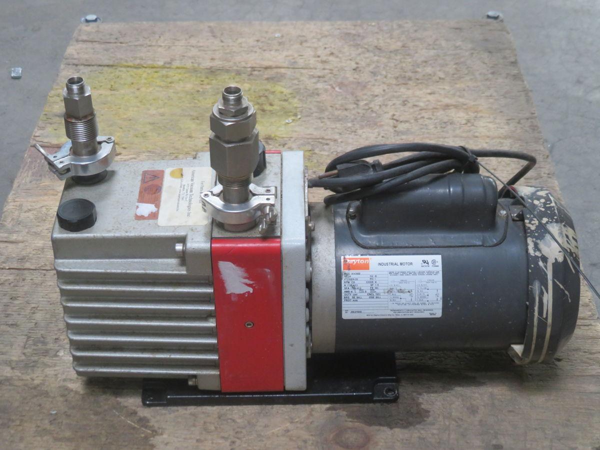 Edwards #E1M18, 2 Stage Vacuum Pump with Dayton 6K436BB