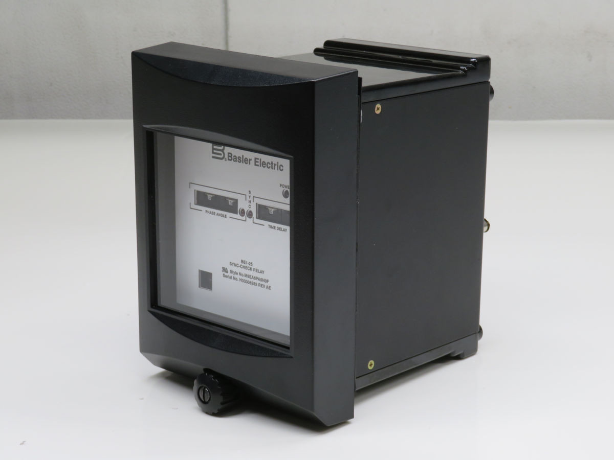 Basler #BE1-25, Sync-Check Relay, Single Phase Monitor, 2 DPDT Contacts, AC/DC Power
