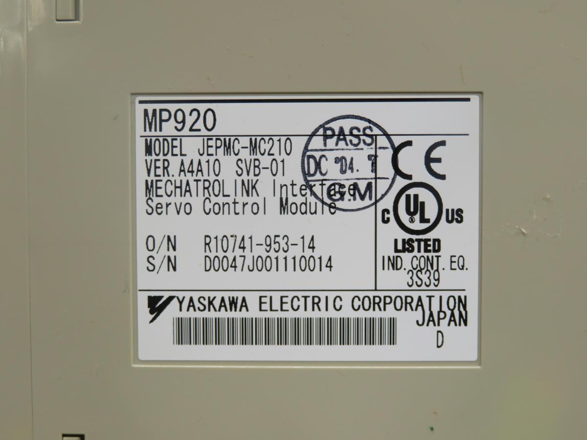 Yaskawa #JEPMC-MC210, Servo Control Module