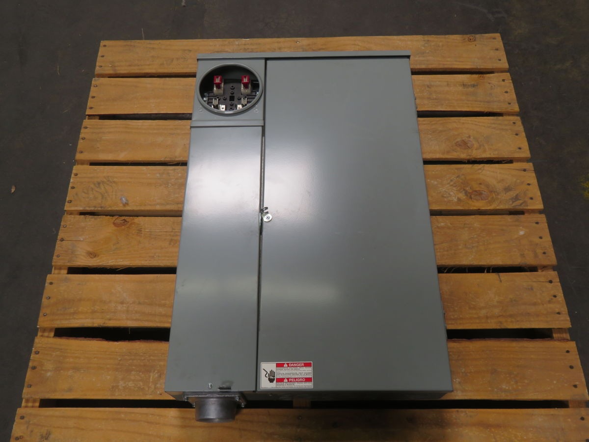 200 Amp, Eaton MBE4040B200BSH, Meter-Breaker, 200A Main, 120/240V AC, 40 Circuits, 10KA Aic, NEMA 3R