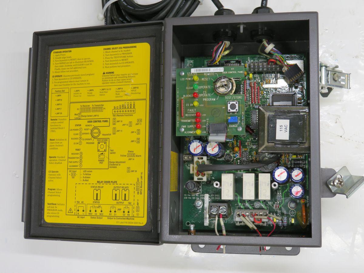 STI #MS4328B-2, Light Curtain, 115 VAC Input, 50/60 Hz