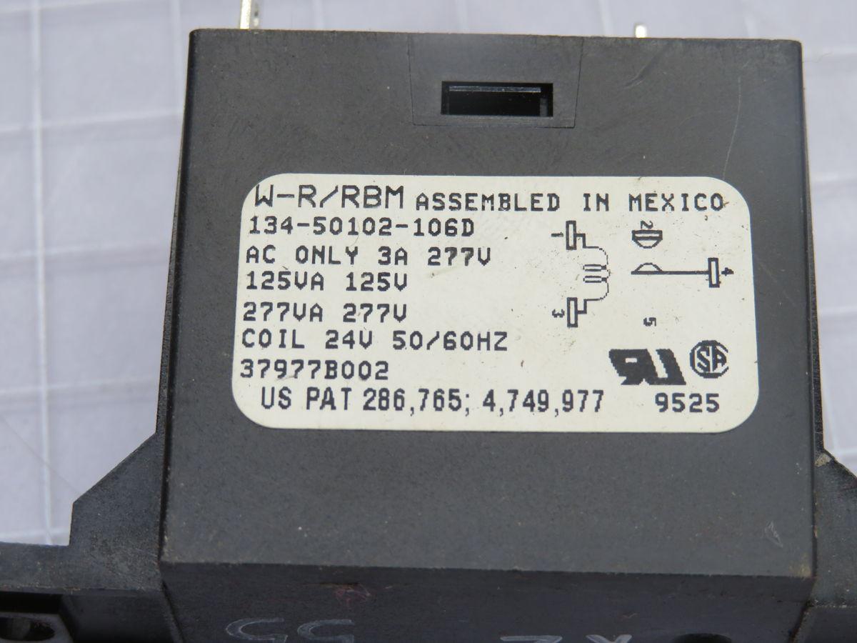White Rodgers #134-50102-106D, W-R Rbm Relay, LOT of 75 (2 available)