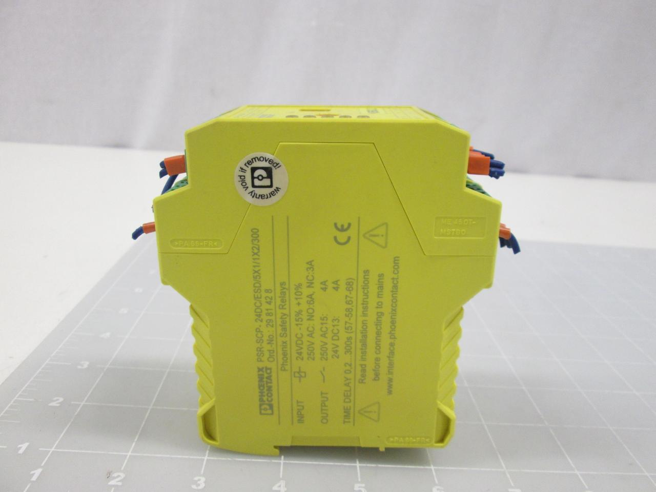 Phoenix Contact #PSR-SCP-24DC/ESD/5X1/1X2/300, Safety Relay (2 available)