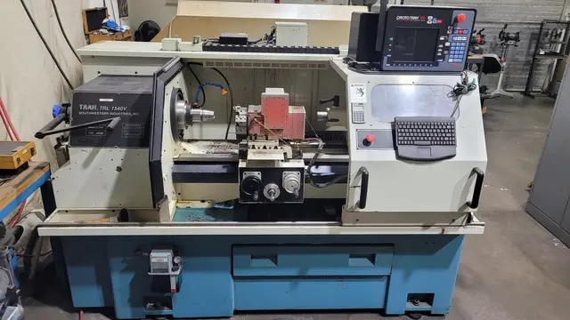Southwestern Industries #TRAK-1540V, CNC Lathe, 15" swing, 6.625" socs, 2.1" bar, 8" chuck, 4000 RPM