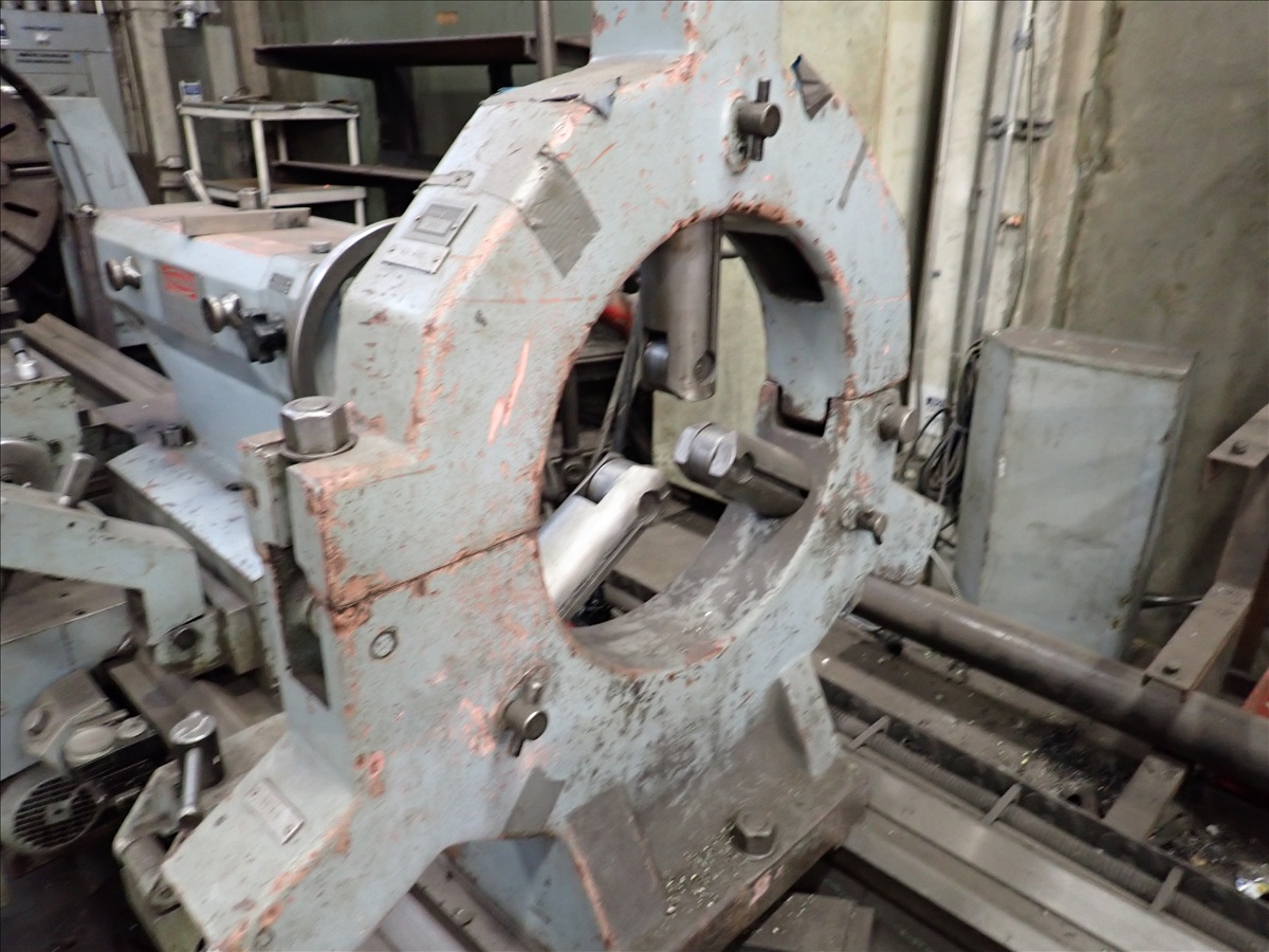 36" x 360" Poreba #TPK90A1/8M, Heavy-Duty Engine Lathe, 32" 4-jaw chuck, 4" spindle bore, tool post