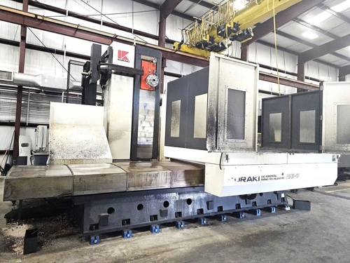 5.12" Kuraki #AKB-13, CNC horizontal boring mill, 118" X, 70.87" Y, 62.99" x 70.87" rotary table, 40/30 HP