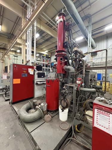 Consarc, ESR/VAR vacuum remelt ingot furnace, 450 lb. capacity, 8" max ingot diameter, 29" max ingot length