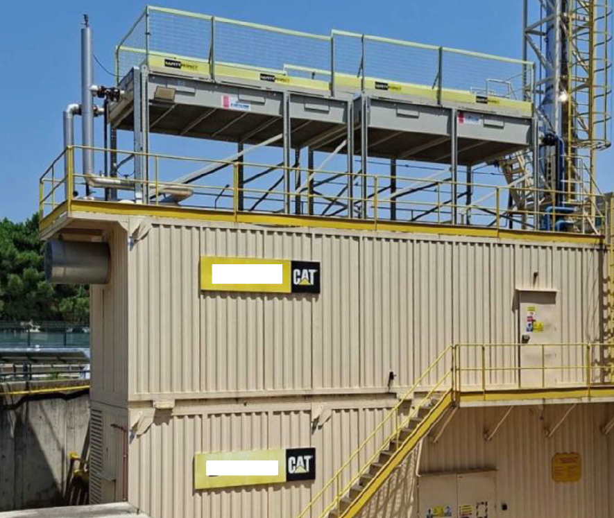 1560 KW MWN/Caterpillar TCG 2020 V16, 1950 kVA, 400v. 50 Hz. Natural Gas Generator Set
