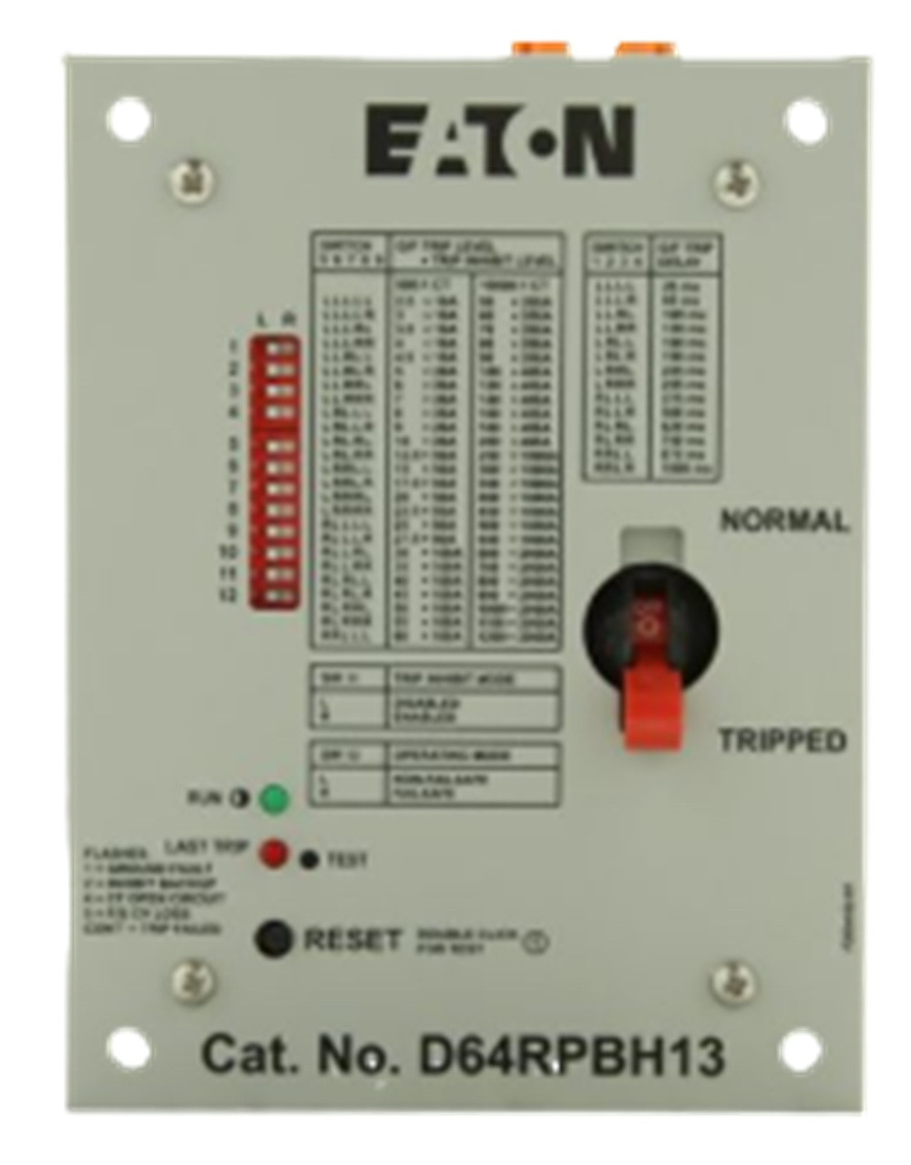 Eaton #D64RPBH13, 120 Volts Service Protection Ground Fault Relay, NEW