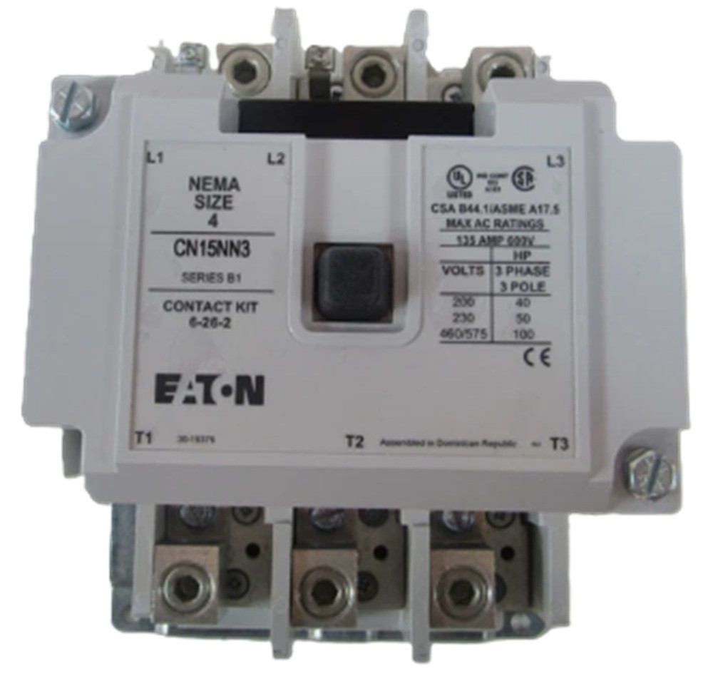 135 Amp, Eaton #CN15NN3C, Freedom Contactor, NEMA Size 4, 480/440 Volts, NEW