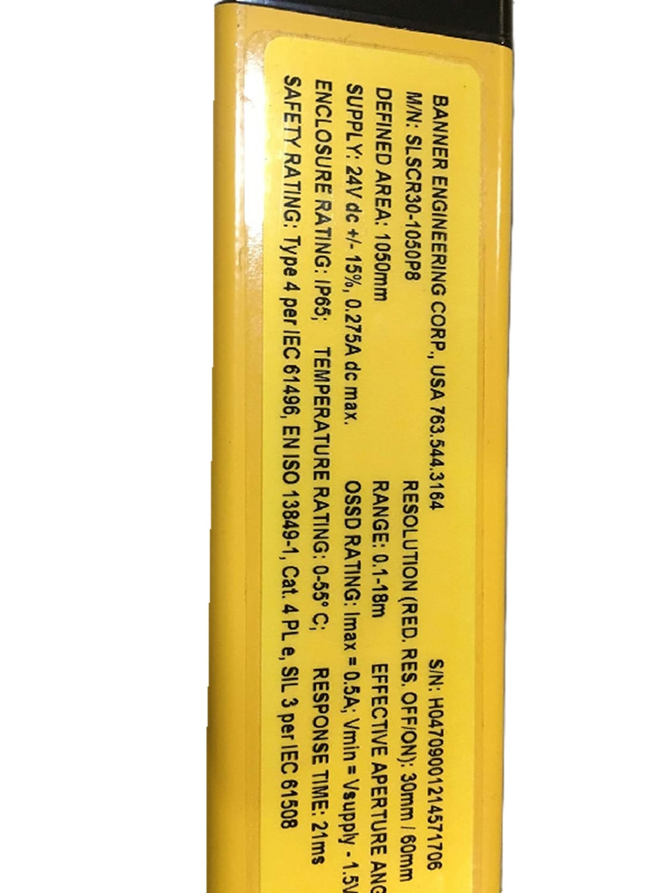 Image for Banner #SLSCR30-1050P8, EZ-SCREEN Light Curtain Receiver, NEW