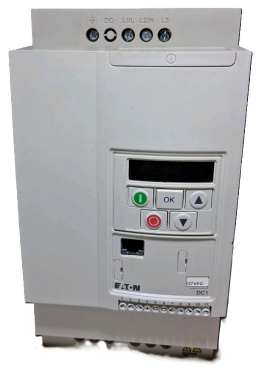 5 HP Eaton #DC1-32018FB-A20CE1, PowerXL DC-1 Frequency Drive, 240 Volts, NEW
