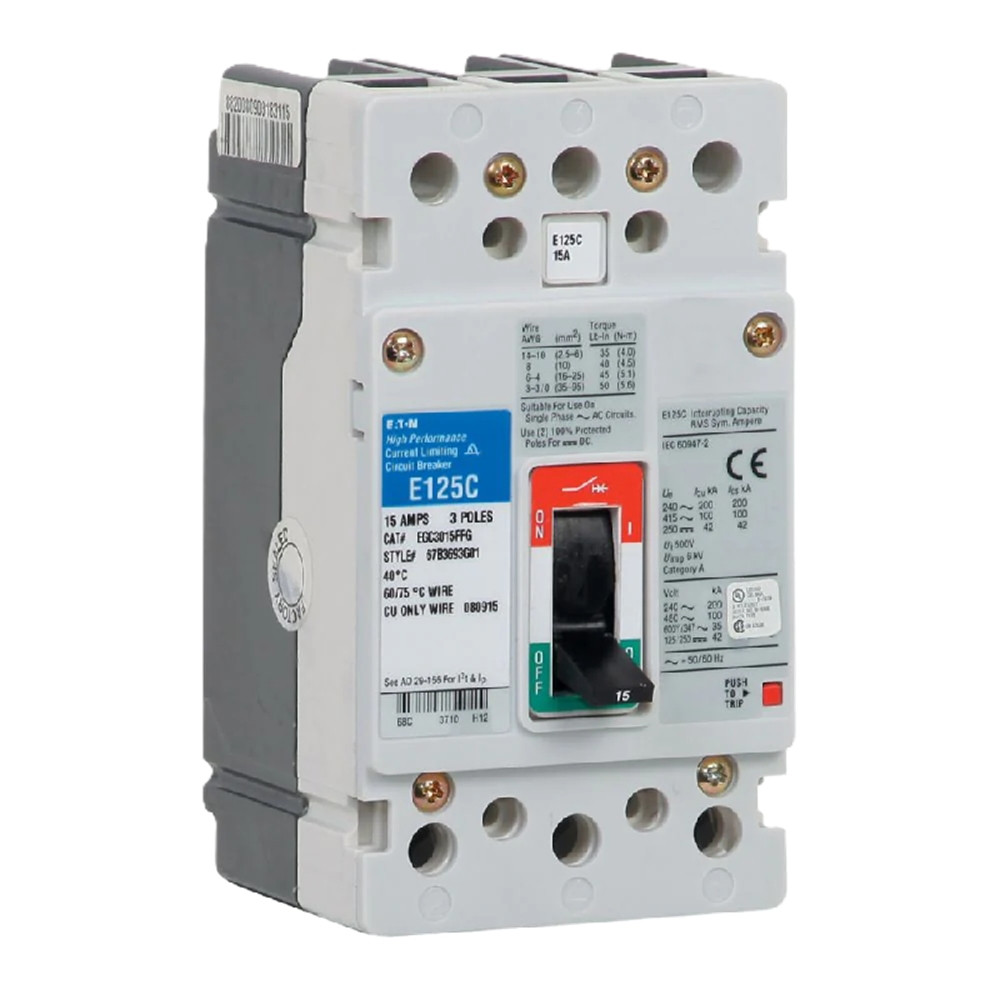 20 Amp, Eaton #EGB3020FFB, 67B3782G04 Circuit Breaker, 480 Volts 3-Pole, 18kA@480 Volts, NEW
