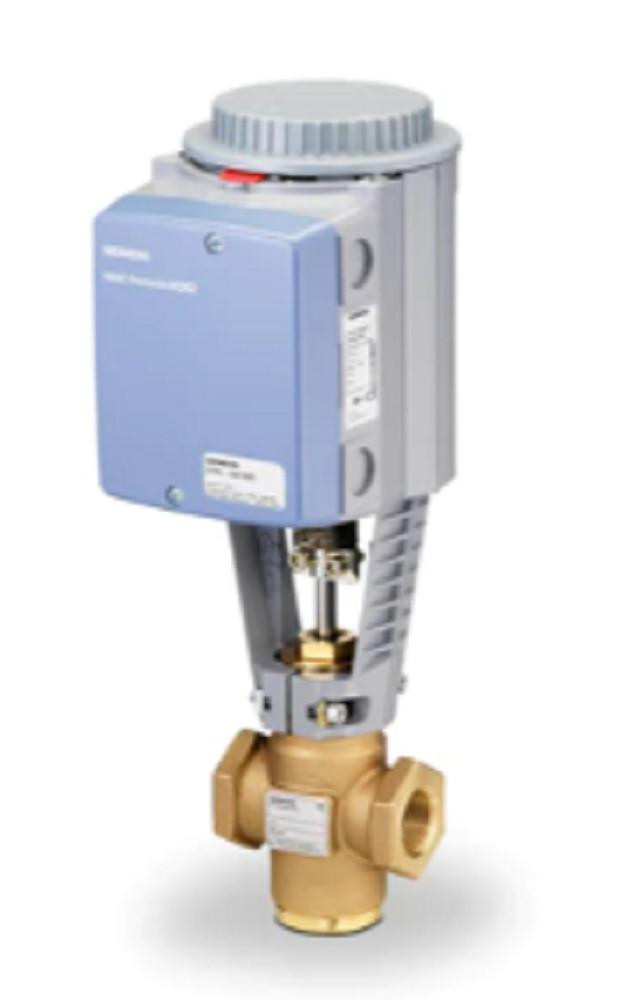 Siemens #274-03187, Valve and Actuator, 2W NC 1-1/2", 25Cv, Equal, Brass Trim, FxF, NEW