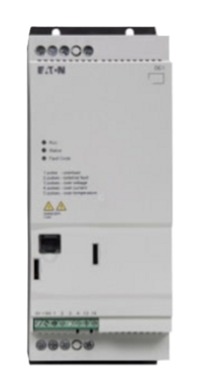 7.5 HP Eaton #DE1-34011NN-N20N, DE1 Variable Speed Starter Modbus, NEW