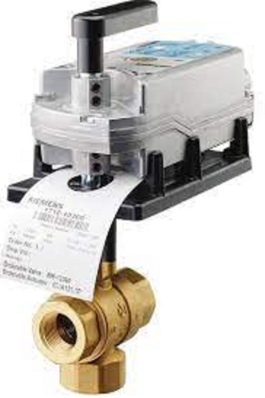 Siemens #171E-10316, 1" NPT 2-Way Ball Valve Assembly w/ GMA121.1P Actuator 63 Cv, NEW