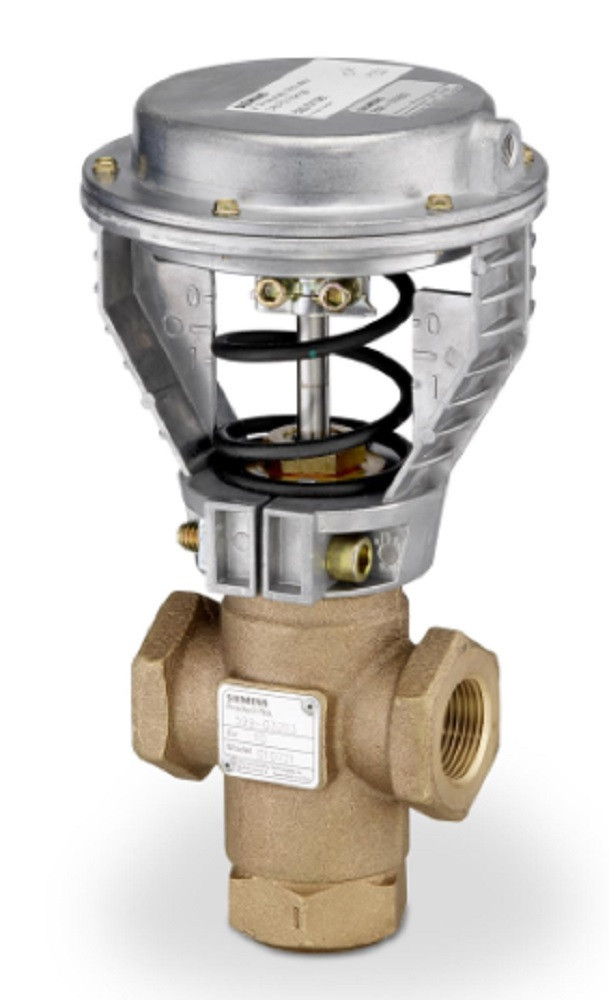 Siemens #268-03203, 3-Way 1" Flowrite Valve, Cv 10, Bronze Trim, F x F Connection, NEW