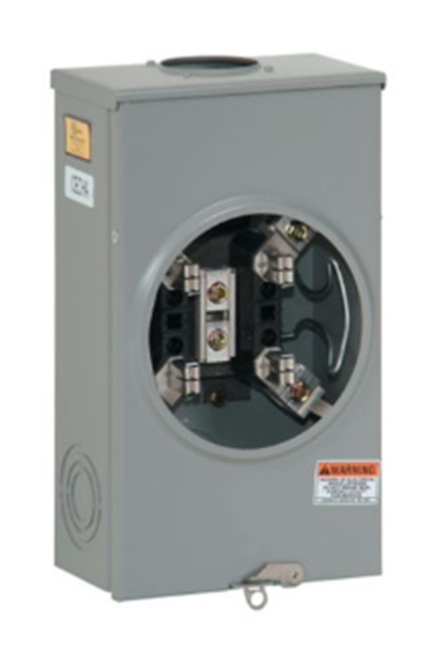 200 Amp, Eaton #1007665CH, Meter Socket, 1-Position Residential Service, NEW