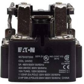 Eaton #9575H3A100, Fixed Contact Type AA General Purpose Relay, 40 A, NEW