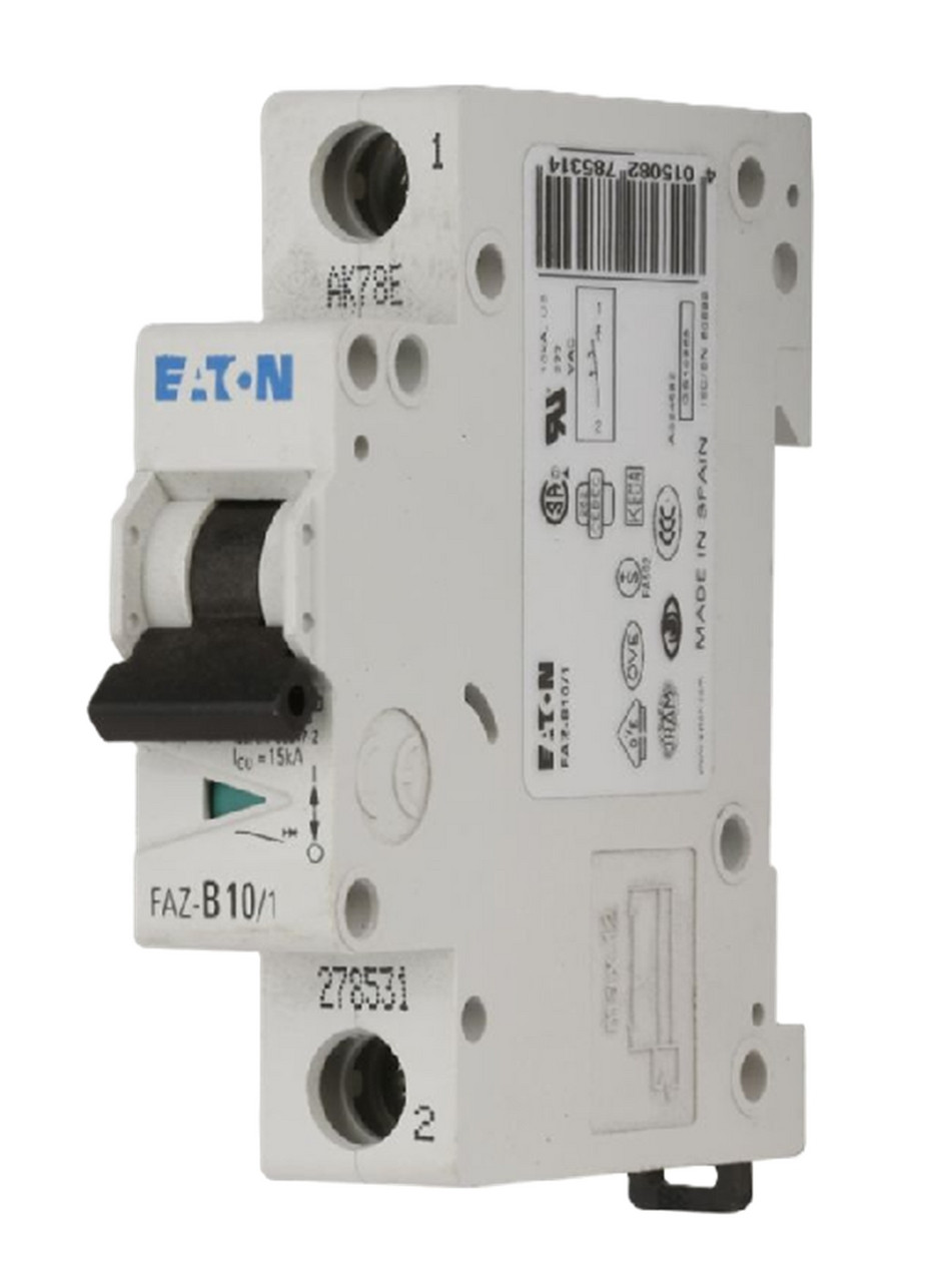 10 Amp, Eaton #FAZ-B10/1-NA, 132683 Miniature Circuit Breaker, 1-Pole, NEW