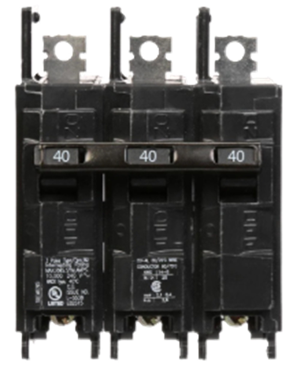 40 Amp, Siemens #BQ3B040, Type BQ Circuit Breaker, 3-Pole, 240 Volts, NEW