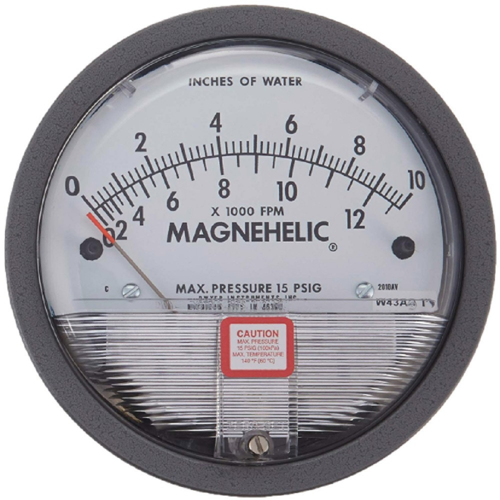 Dwyer #2010, Magnehelic Differential Pressure Gauge, Type, 0 to 10" WC, NEW