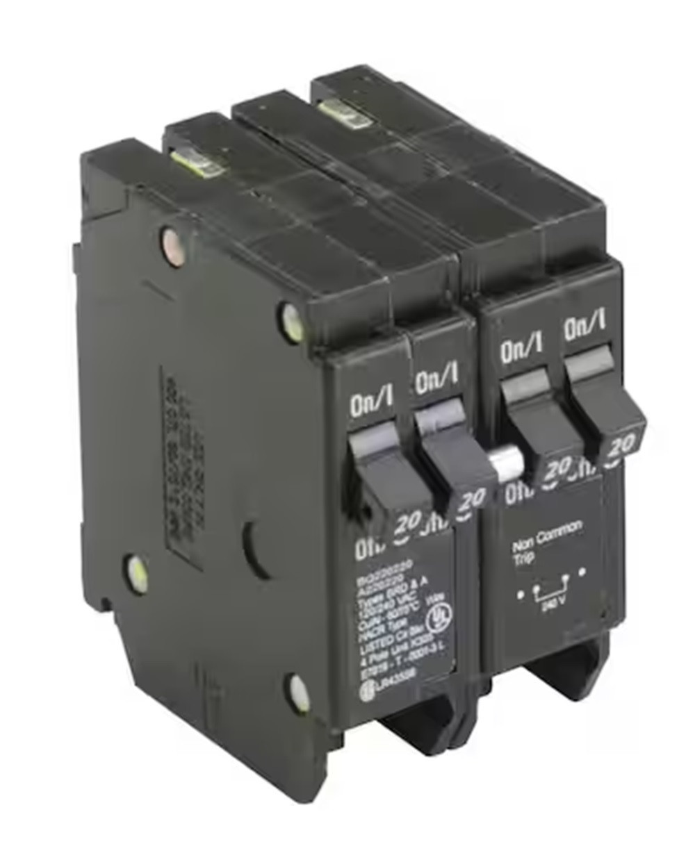 20 Amp, Eaton #BQ2202120, BR Thermal Magnetic Circuit Breaker, Type BQ, 2 Pole, NEW