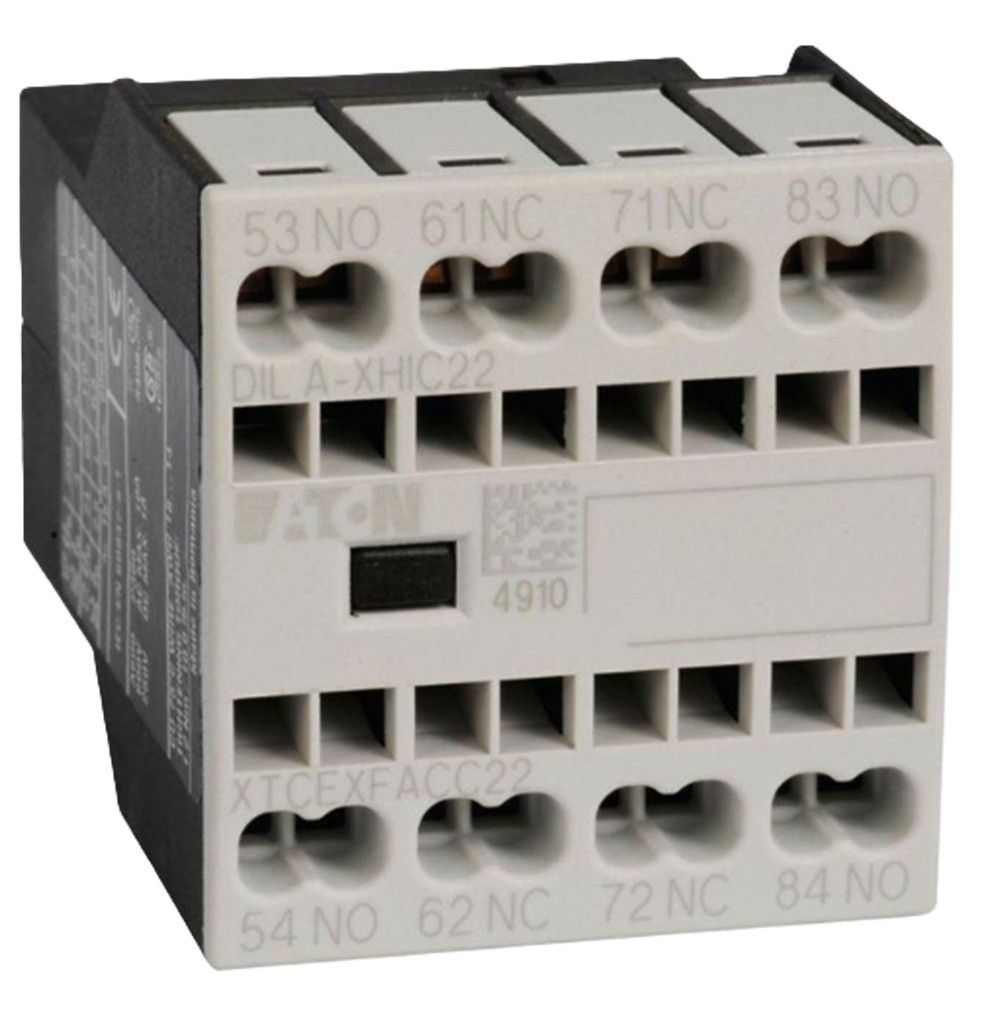 Eaton #XTCEXFACC22, Contactor Auxiliary Contact, 2NO-2NC, NEW
