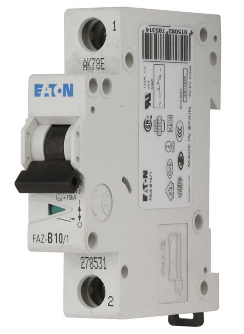 15 Amp, Moeller #FAZ-C15/1-NA-DC-SP, 167156 Miniature Circuit Breaker, 1P, NEW