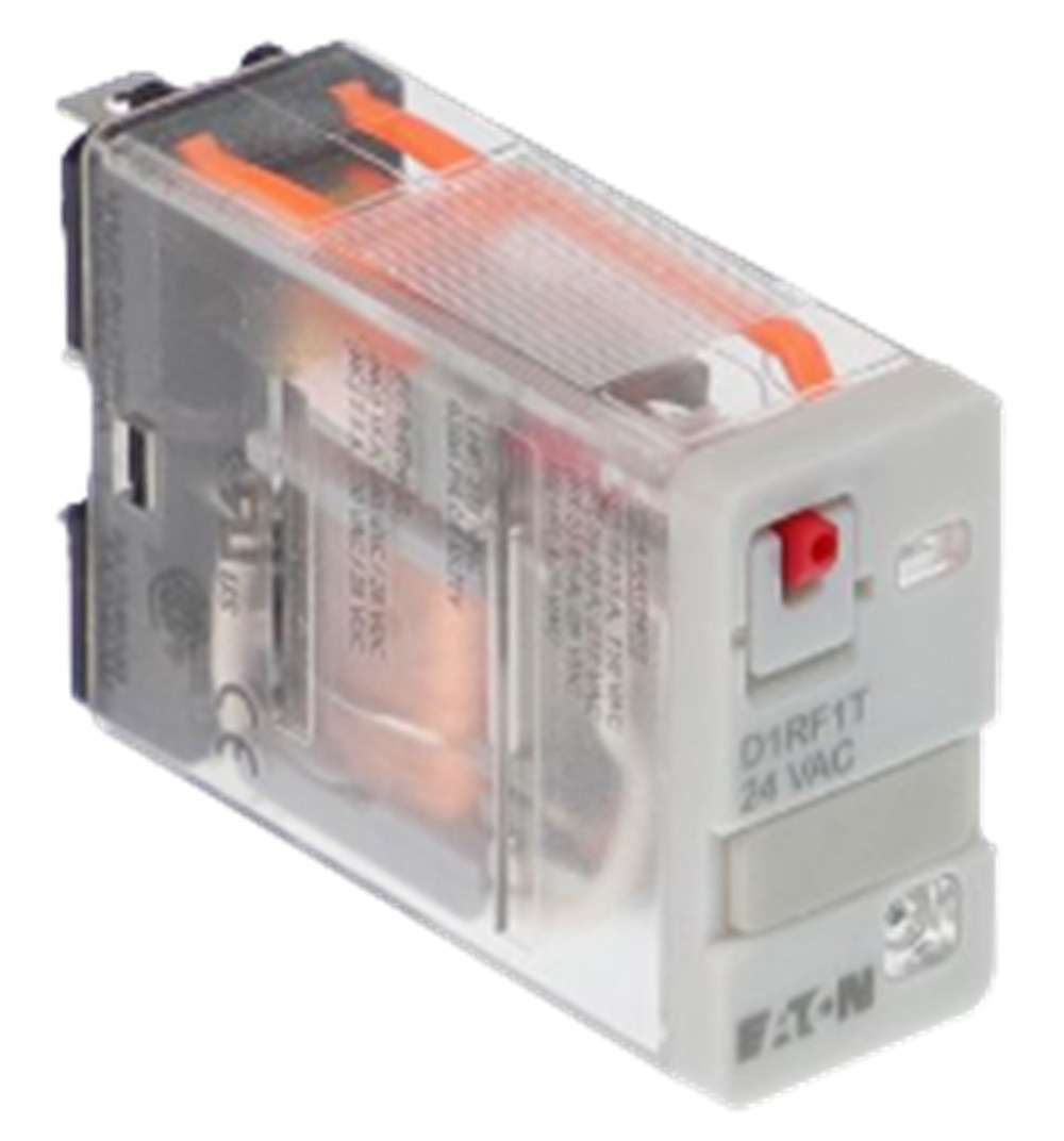 Eaton #D1RF1T, General Purpose Ice Cube Relay, SPDT, 15A, 24 Volts AC Coil, NEW