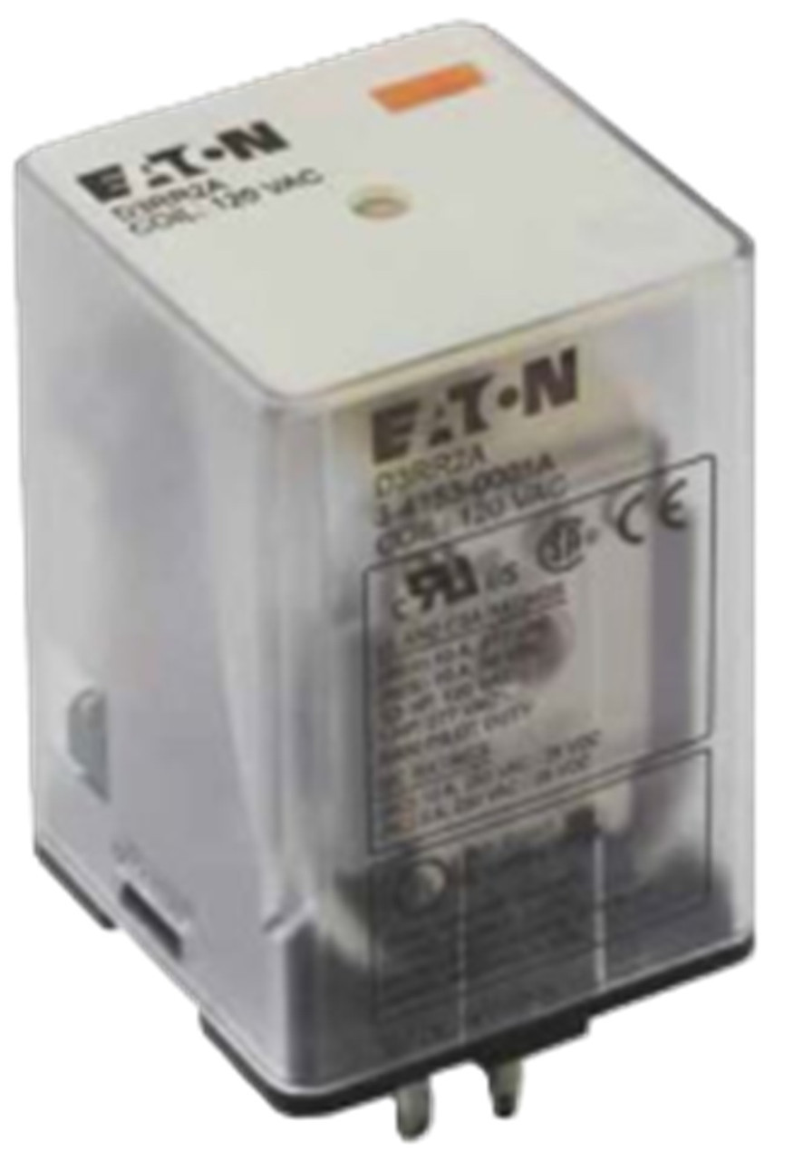 Eaton #D3RR2A, Relay, 3PDT, Octal Base, 120 Volts AC Coil, 10A, NEW