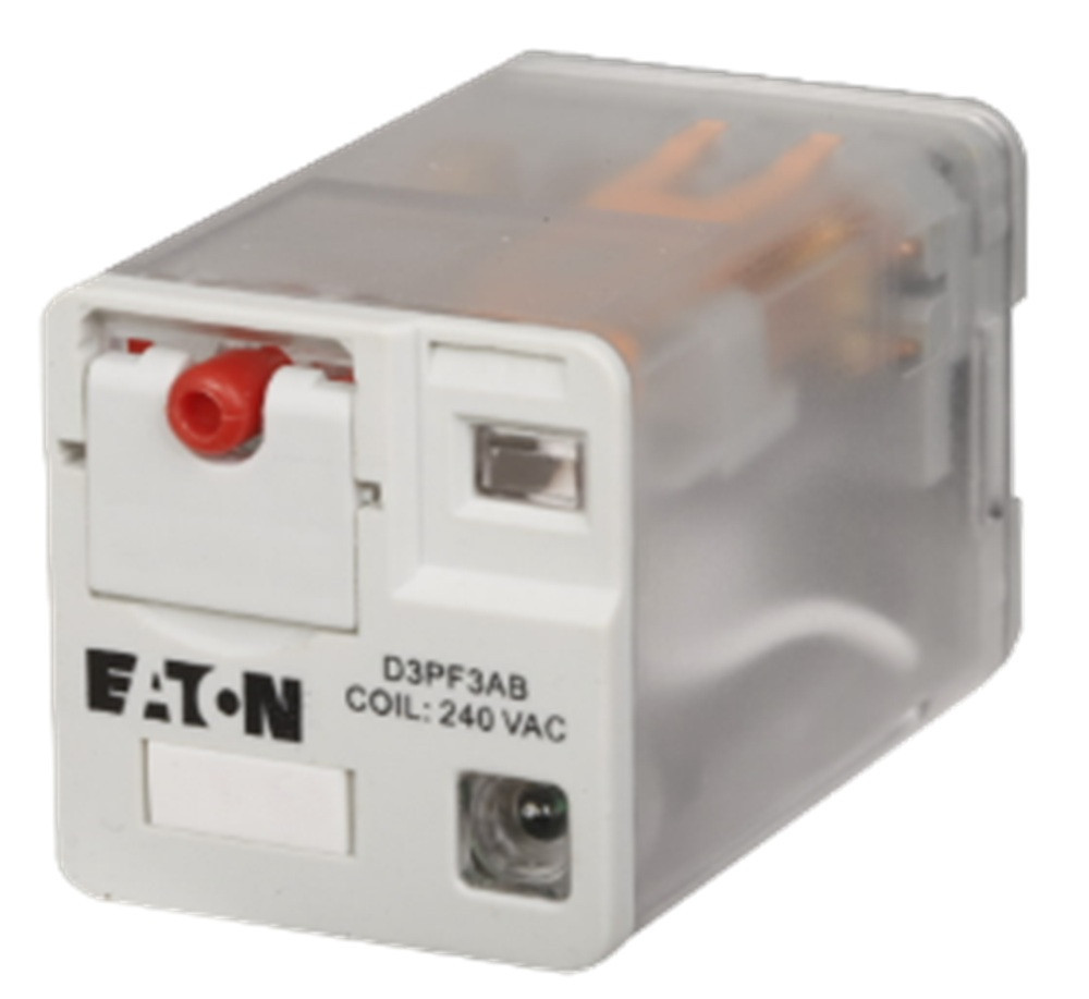 Eaton #D3PF3AB, General Purpose Relay, D3PF, 240 Volts AC, 3PDT, 11-Pin, NEW