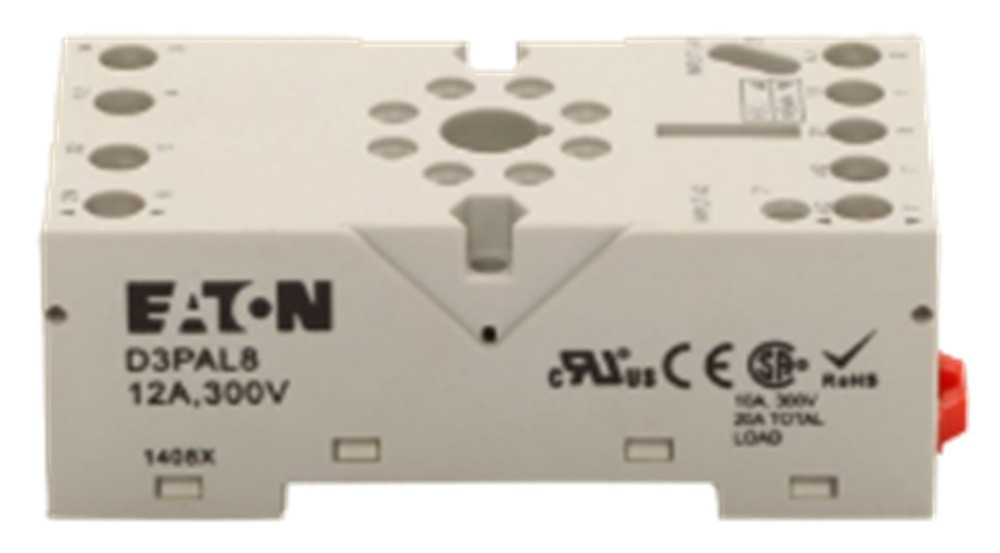 Eaton #D3PAL8, D3 Relay Socket, For D3PR2 D3PF2, 1 Unit, NEW