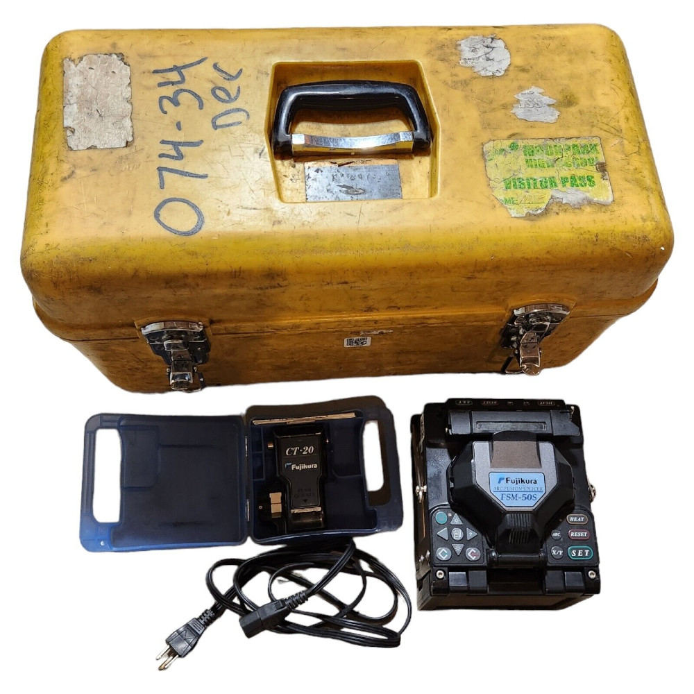 Fujikura #FSM-50S Arc Fusion Splicer CT-20 Cleaver Kit