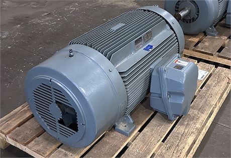 250 HP 1785 RPM Frame 449T, 575 Volts, explosion proof AC motor, 226 Amps, 3 phase, 60 Hz., Class F, Design