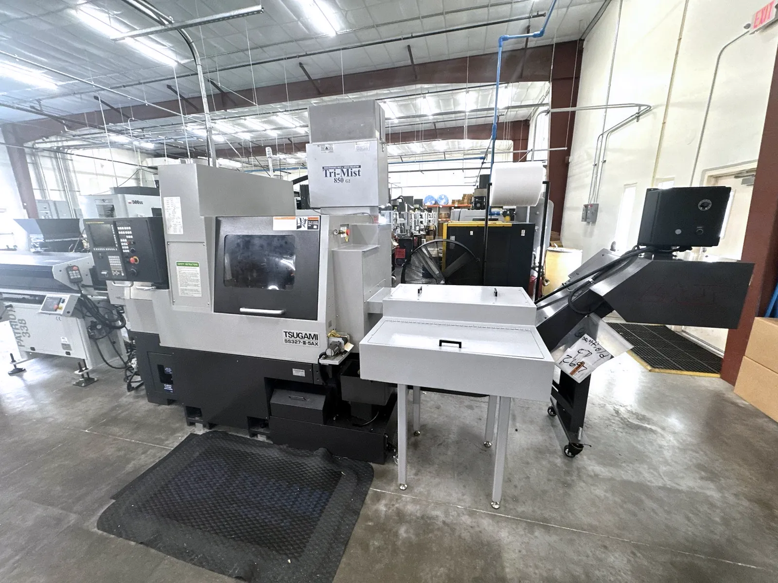 Tsugami #SS327-III-5AX, CNC swiss type lathe, 1.26" bar, 12.99" machining length, 8000 RPM, 7.4 HP, B-axis