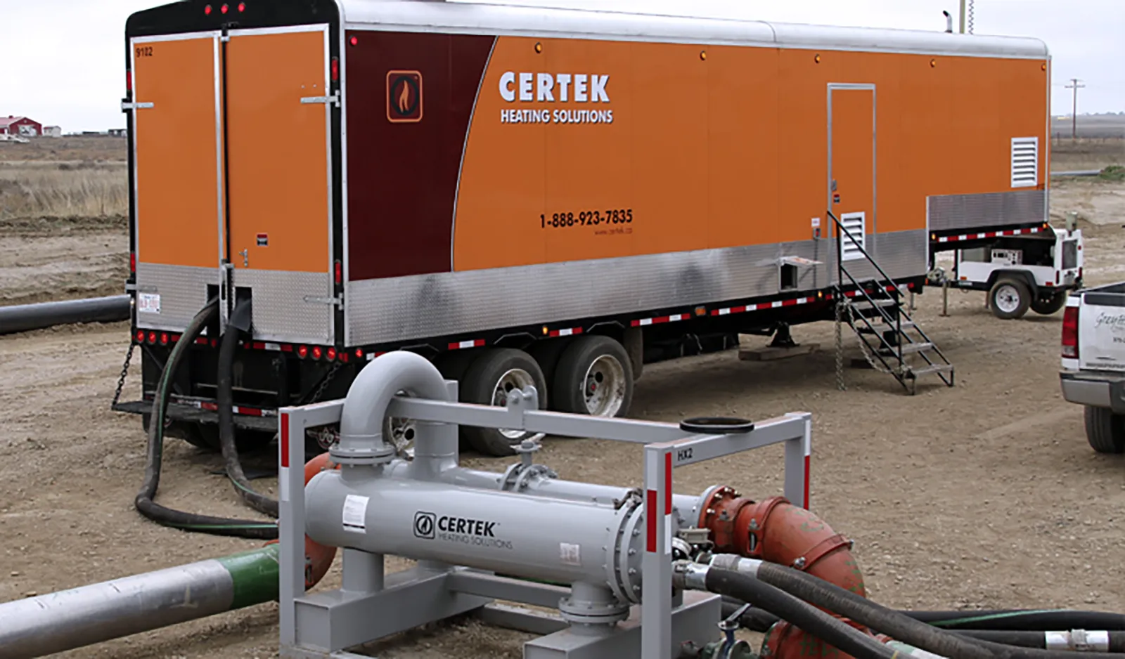 Certek #Magnum-Exchanger, hydronic heater, 12000000 BTU/hr, Buderus boiler, Riello R38 burner, 7 KW Cummins