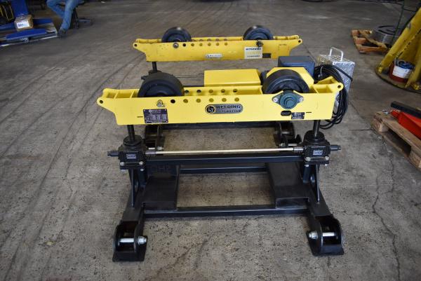 8 Ton, LJ #SHD-500A/SHD-850, turning rolls, 16000 lb., 4"-48" diameter range, variable speed, geared height