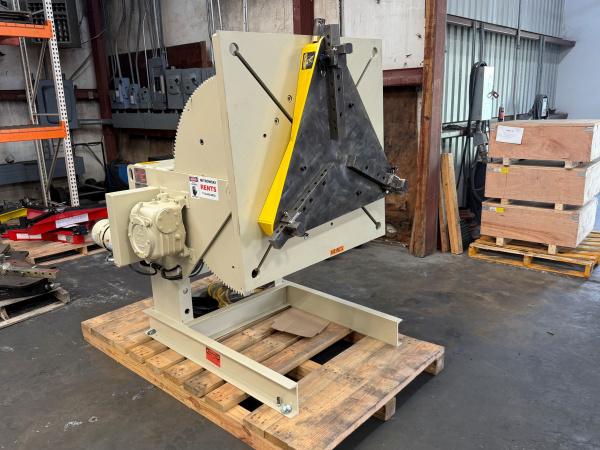 3000 lb. Pandjiris #30-12AB, welding positioner, 12" COG, 42" x42" tbl., 135° power tilt, .003-1.10 RPM