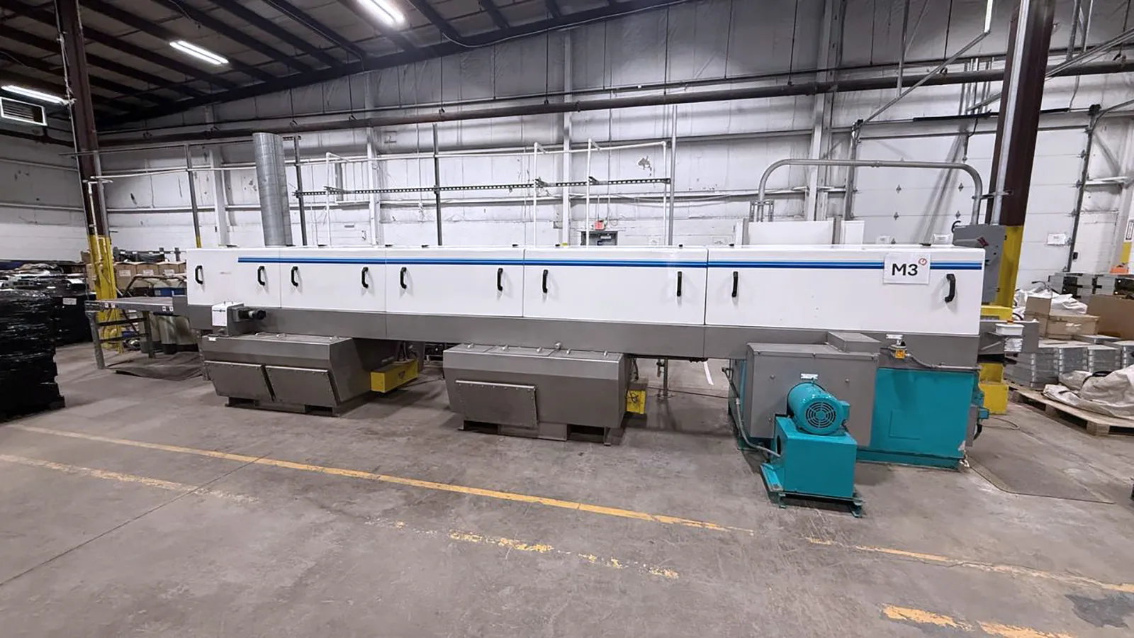 Alliance #Aquamaster-CB-1200, conveyor parts washer, 12" width stainless mesh belt, 12" part clearance, 6