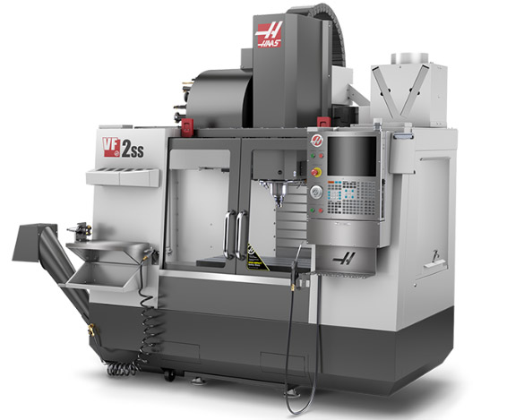 Haas #VF-2SS, CNC vertical machining center with rotary table, Haas NextGen Control, 30" X, 16" Y, 20" Z