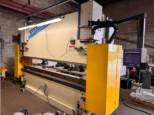 250 Ton, Wysong #MTH250-144, CNC Hydraulic Press Brake, 12' overall, 126" between frames, 10" stroke, 19"