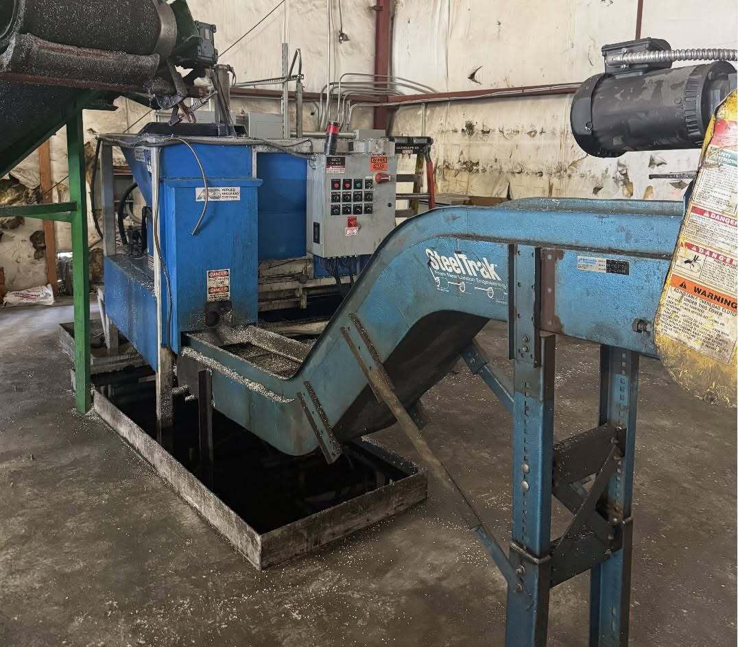 Ars #RST-600, Briquetter, 126 ton force, 20 HP, 450 lb/hr. aluminum, 900 lb/hr. steel, 1,250 lb/hr. copper