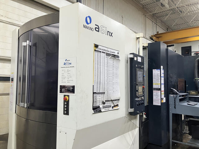 Makino #A61NX, 4-Axis CNC Horizontal Machining Center, 28.7" X, 25.6" Y, 31.5" Z, 40 HP, 14,000 RPM, 60