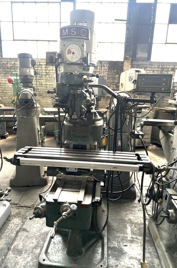 MSC, Vertical Milling Machine, 42" table, 3 HP, variable speed, 230 V., 3PH