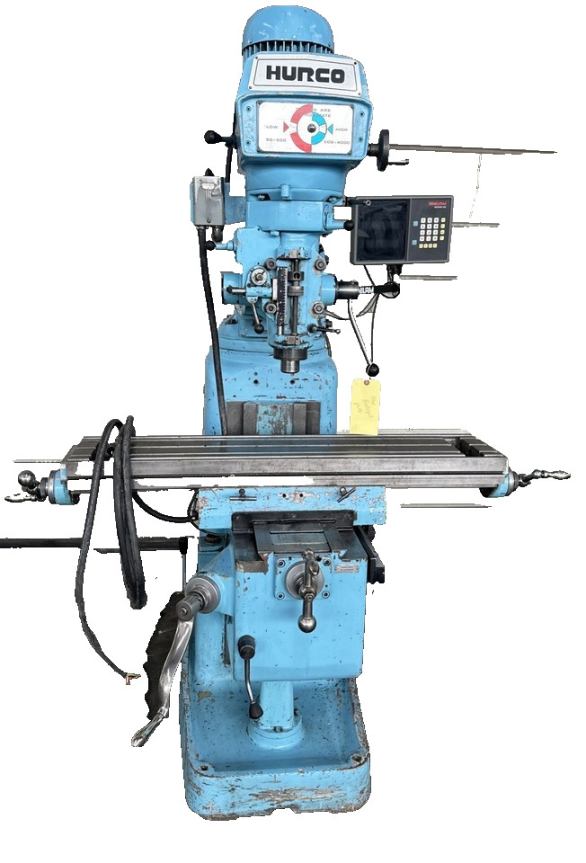 Hurco, Vertical Milling Machine, 42" table, 3 HP, variable speed, 230 V., 3PH