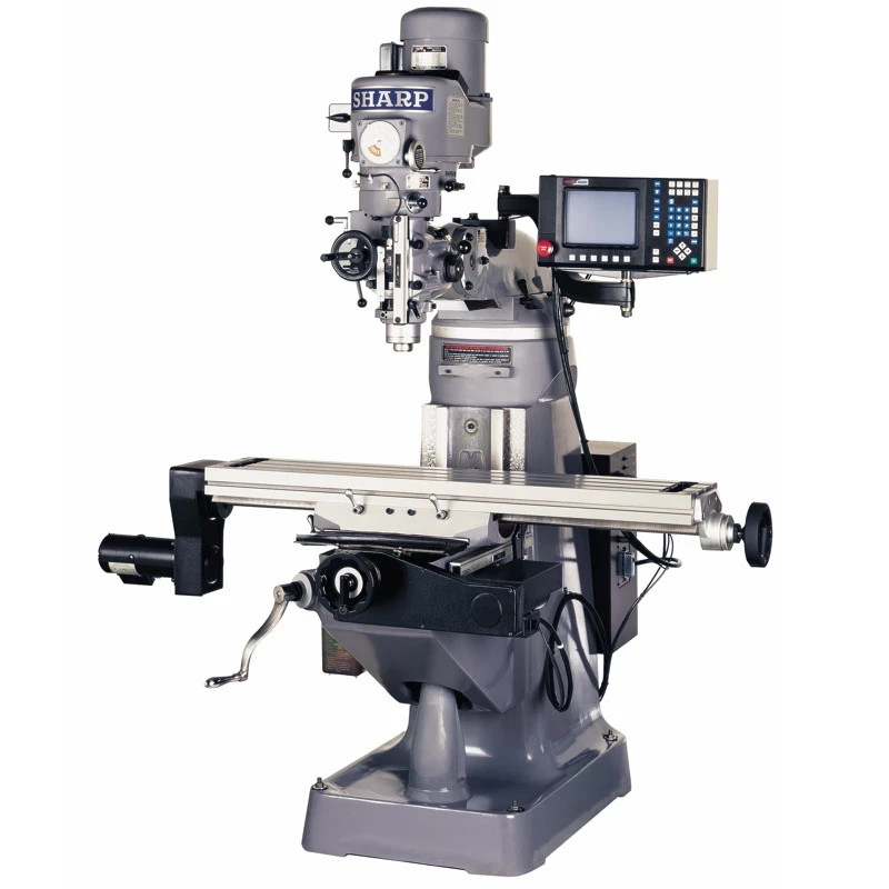 Sharp #LMV-50, Vertical Milling Machine, MillPWR G2 3-Axis control, 9" x 50" table, 3 HP, R8, variable speed